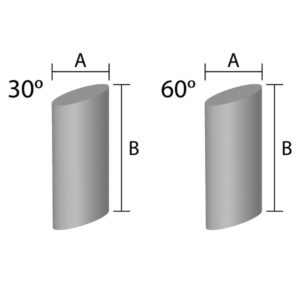 Angle Cut Cylinder Ceramic Media