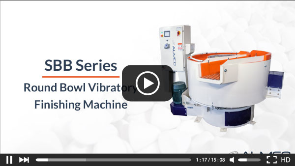 SBB Round Bowl Vibratory Finishing Machine Video